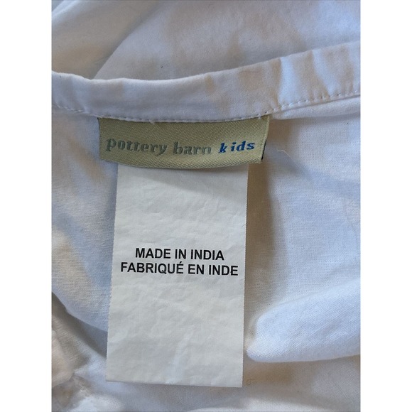 Pottery Barn Kids Twin Bed Shirt-Embroidered Purple/Pink/Silver - Picture 4 of 5